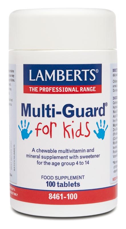 Lamberts Multi-guard for kids (playfair) (100 Kauwtabletten) Lamberts Multi-guard for kids (playfair) (100 Kauwtabletten)