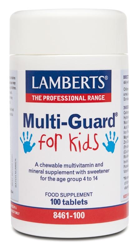 Lamberts Lamberts Multi-guard for kids (playfair) (100 Kauwtab)