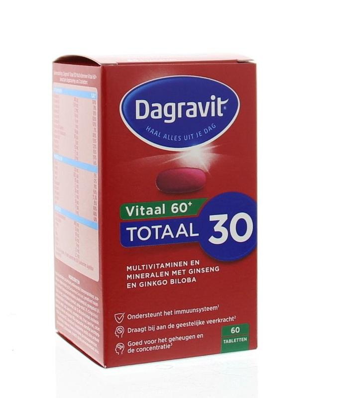 Dagravit Totaal 30 vitaal 60+ (60 Tabletten) Dagravit Totaal 30 vitaal 60+ (60 Tabletten)