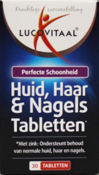 Lucovitaal Huid haar nagels (30 Tabletten) Lucovitaal Huid haar nagels (30 Tabletten)