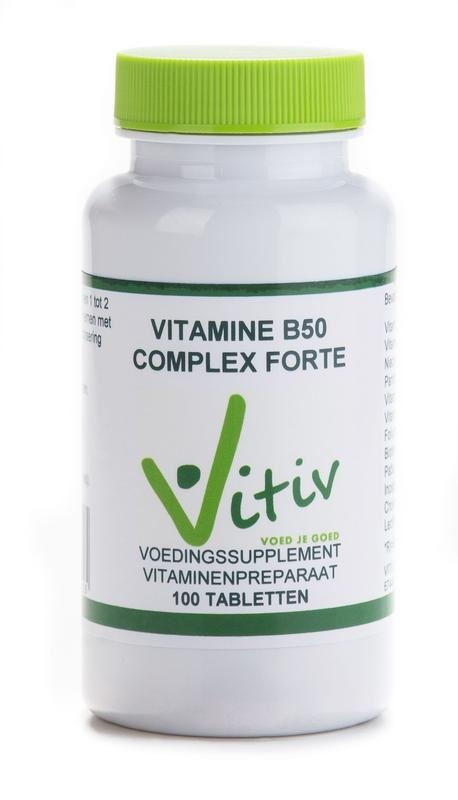 Vitiv Vitiv Vitamine B50 complex (100 tab)