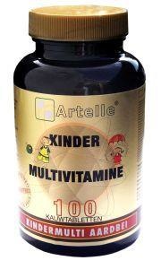 Artelle Artelle Kindermulti aardbei (100 tab)