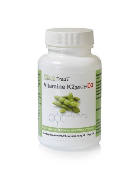 Phytotreat Phytotreat Vitamine K2 MK7 + D3 (90 caps)