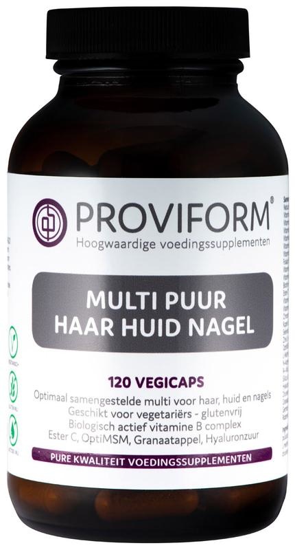 Proviform Proviform Multi puur huid haar nagel (120 vega caps)