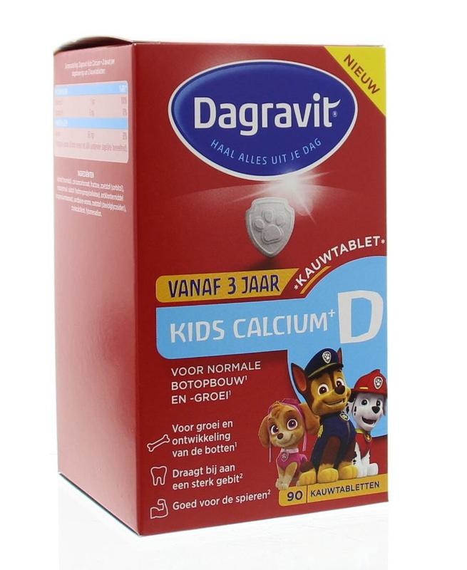 Dagravit Dagravit Kids calcium & vitamine D (90 tab)