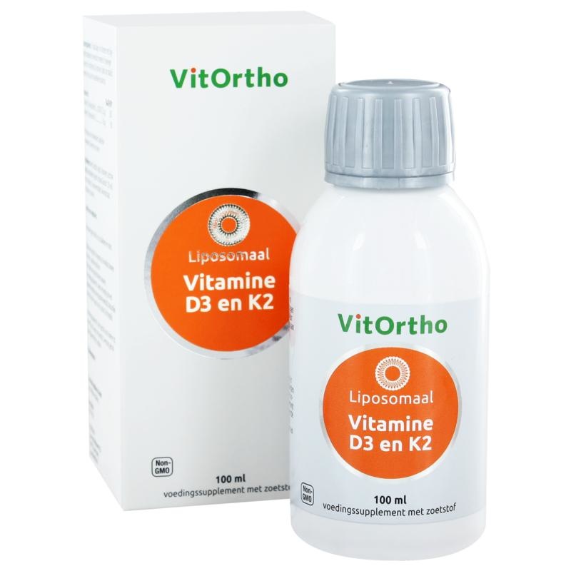 VitOrtho VitOrtho  Vitamine D3 en K2 liposomaal (100 ml)