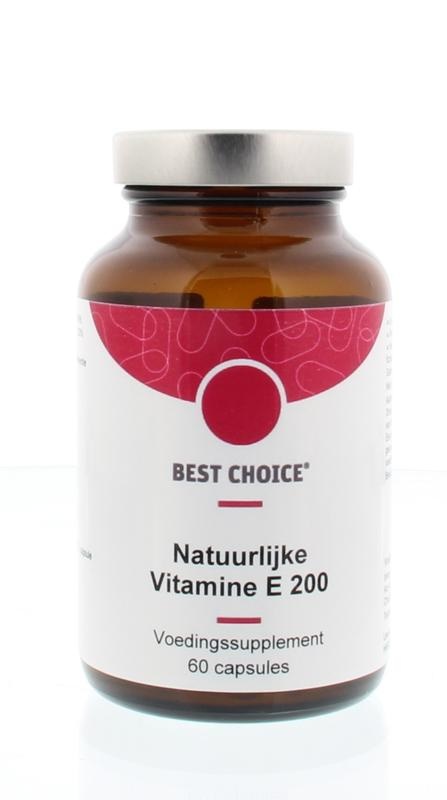 TS Choice Vitamine E 200IE D alpha tocopherol (60 Capsules)