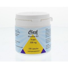 Clark Vitamine B3 nicotinamide 500 mg (100 capsules)