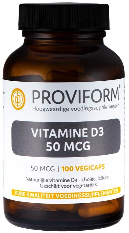 Proviform Proviform Vitamine D3 50mcg (100 vega caps)