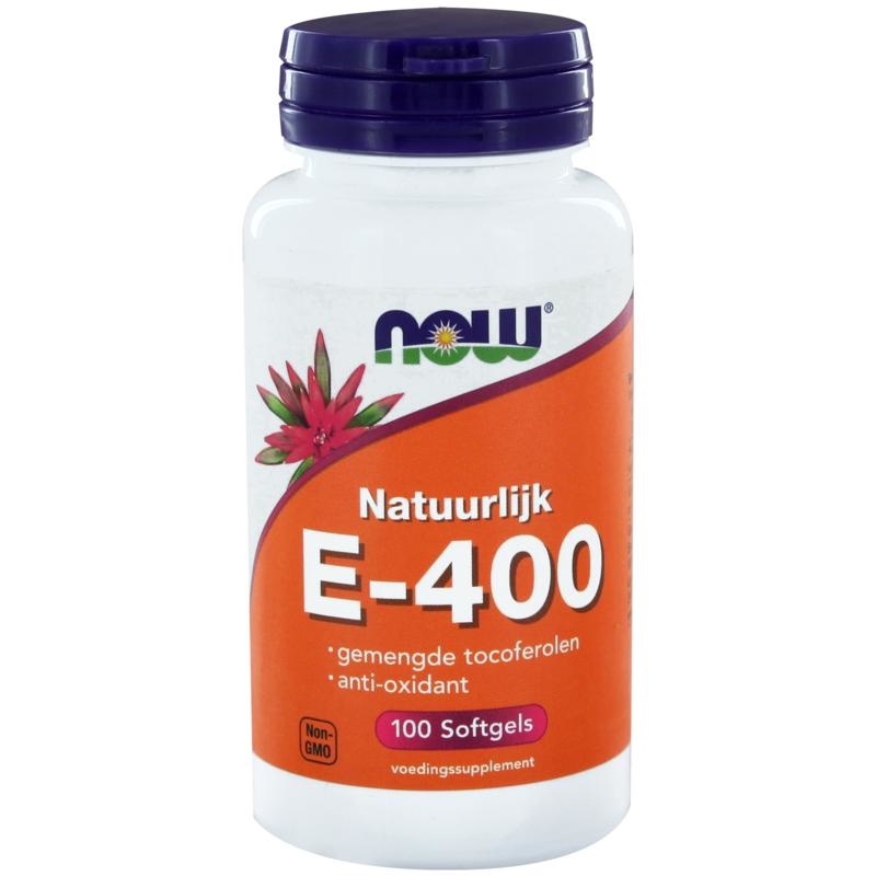 Now NOW Vitamine E-400 gemengde tocoferolen (100 softgels)