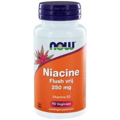 NOW Niacine flush vrij 250 mg (90 vcaps)