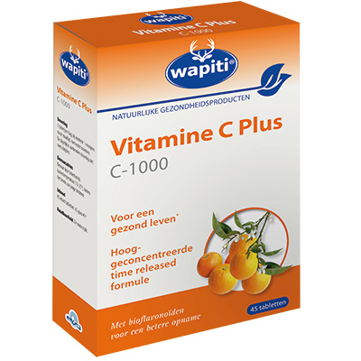 Wapiti Wapiti Vitamine C plus 1000 mg (45 tab)