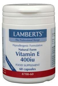 Lamberts Lamberts Vitamine E 400IE natuurlijk (60 vega caps)