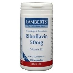Lamberts Vitamine B2 50mg (riboflavine) (100 vega caps)