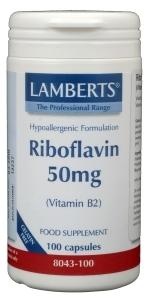 Lamberts Lamberts Vitamine B2 50mg (riboflavine) (100 vega caps)