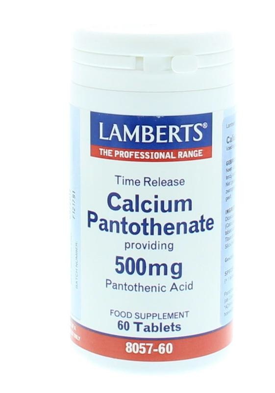 Lamberts Lamberts Vitamine B5 (calcium pantothenaat) time release (60 tab)