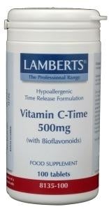 Lamberts Lamberts Vitamine C 500 time released & bioflavonoiden (100 tab)