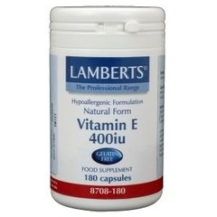 Lamberts Vitamine E 400IE natuurlijk (180 vega caps)