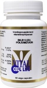 Vital Cell Life Vital Cell Life Vitamine B6/B12/B2 folaat (60 caps)