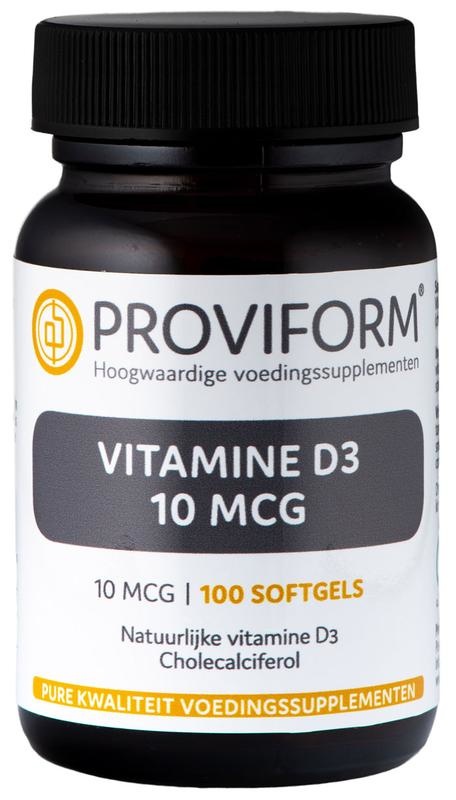 Proviform Proviform Vitamine D3 10mcg (100 Softgels)