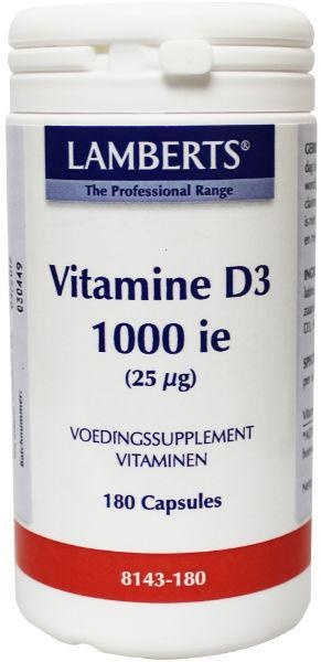 Lamberts Lamberts Vitamine D3 1000IE/25mcg (180 caps)