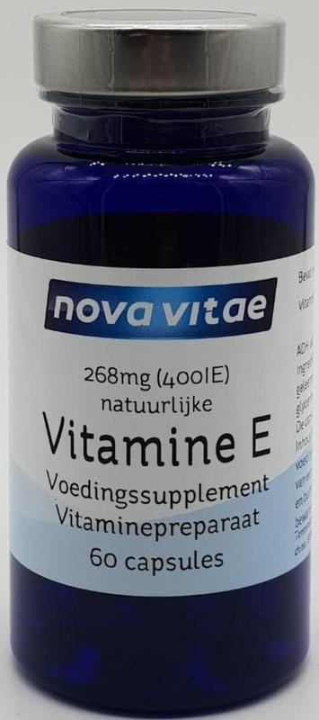 Nova Vitae Nova Vitae Vitamine E 400IU (60 caps)