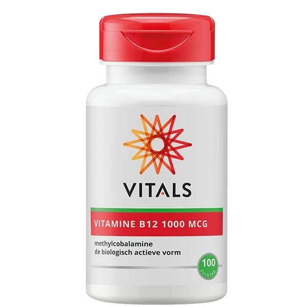 Vitals Vitals Vitamine B12 methyl 1000 mcg (100 Zuigtab)
