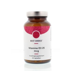 Best Choice Vitamine D3 25 mcg (60 tabletten)