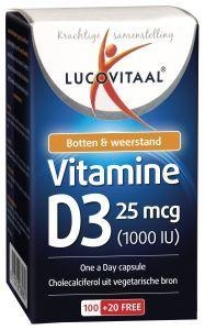 Lucovitaal Lucovitaal Vitamine D3 25mcg (120 caps)