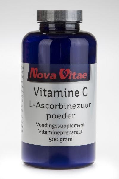 Nova Vitae Nova Vitae Vitamine C ascorbinezuur poeder (500 gr)