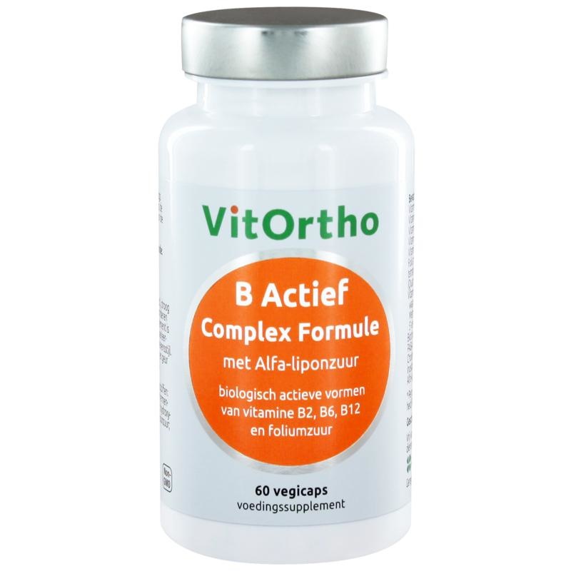 VitOrtho VitOrtho B Actief complex formule met alfa-liponzuur (60 vegacaps)