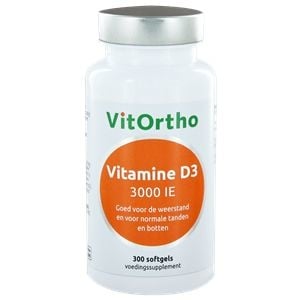 VitOrtho VitOrtho Vitamine D3 3000IE (300 softgels)