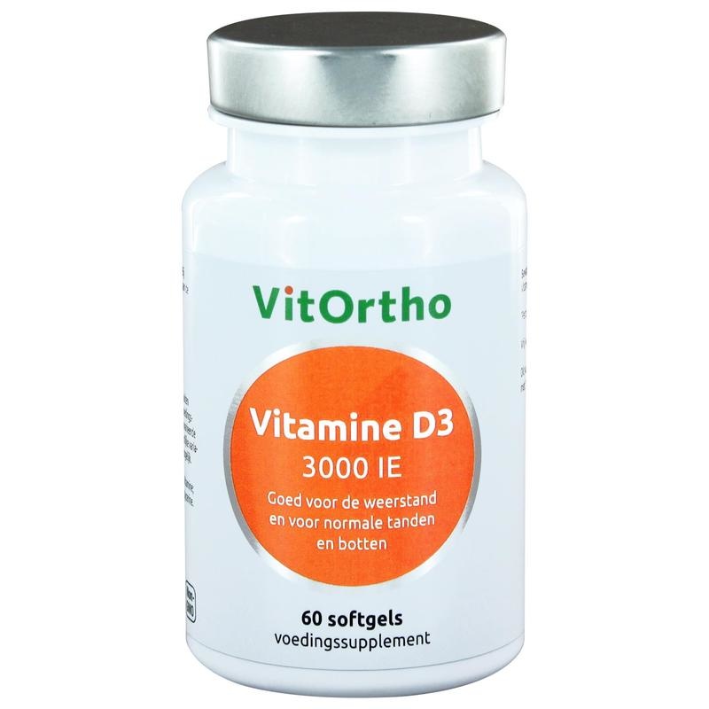 VitOrtho VitOrtho Vitamine D3 3000IE (60 softgels)