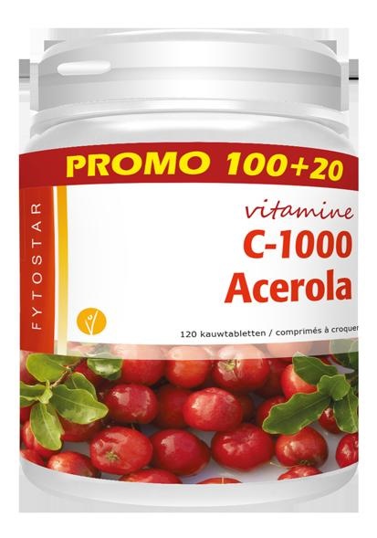 Fytostar Fytostar Acerola vitamine C 1000 (120 Zuigtab)