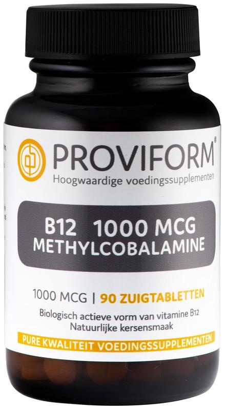 Proviform Proviform Vitamine B12 1000 mcg methylcobalamine (90 Zuigtab)