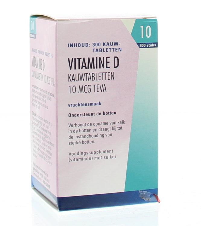 Teva Teva Vitamine D 10 mcg 400IE (300 tab)