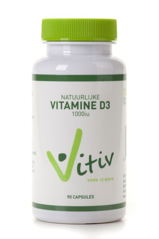 Vitiv Vitiv Vitamine D3 1000IU (90 caps)