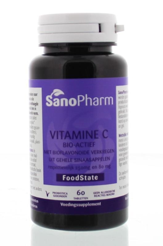 Sanopharm Sanopharm Vitamine C 250 mg & bioflavonoiden 80 mg (60 tab)