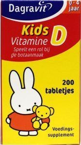 Dagravit Dagravit Vitamine D tablet kids (200 st)