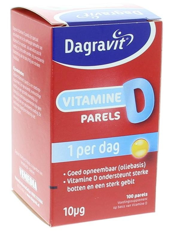 Dagravit Dagravit Vitamine D pearls 400IU (100 st)