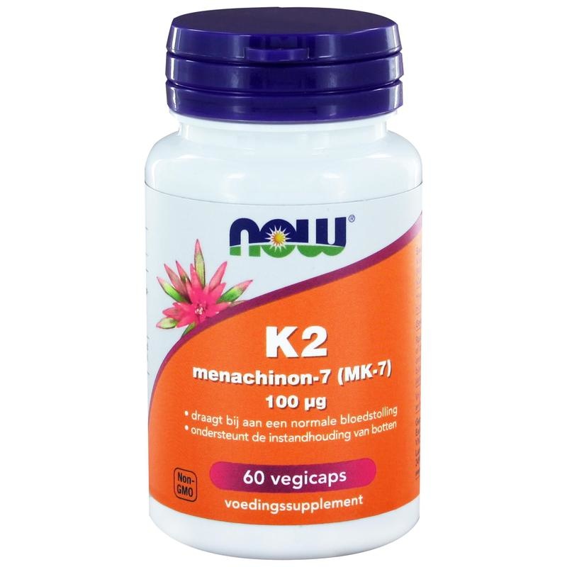 Now NOW K2 Menachinon-7 (MK-7) 100 mcg (60 vcaps)