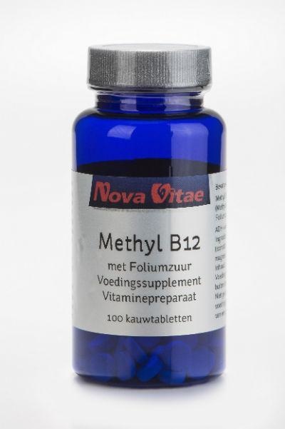 Nova Vitae Nova Vitae Methyl B12 foliumzuur (100 Kauwtab)