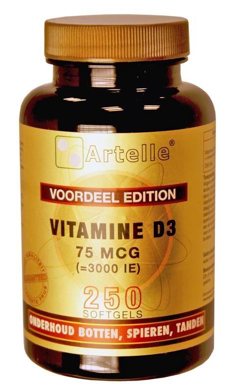 Artelle Artelle Vitamine D3 75mcg (250 caps)