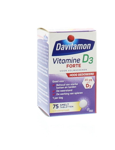 Davitamon Davitamon D3 Forte smelttablet (75 tab)