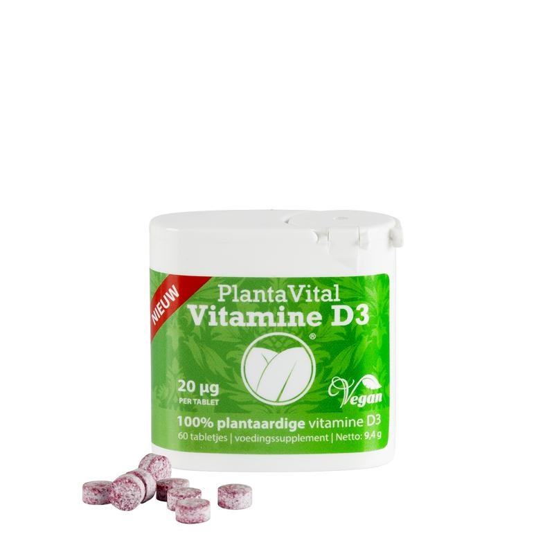 Plantavital Plantavital Vitamine D3 - 100% plantaardig (60 tab)