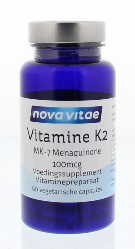 Nova Vitae Nova Vitae Vitamine K2 100mcg menaquinon (60 vega caps)