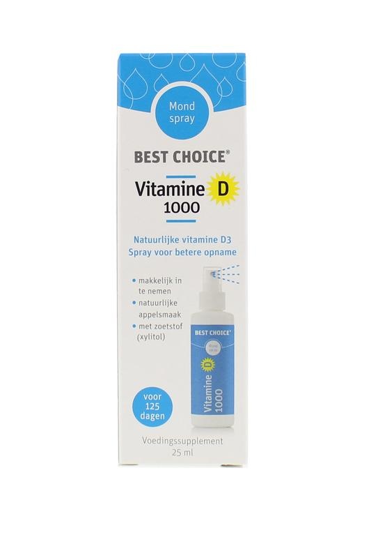 Best Choice TS Choice Vitaminespray vitamine D 1000 (25 ml)
