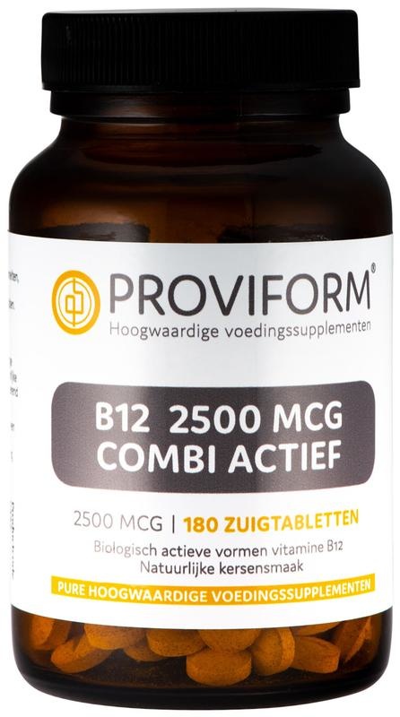 Proviform Proviform Vitamine B12 2500 mcg combi actief (180 Zuigtab)