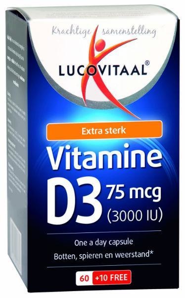 Lucovitaal Lucovitaal Vitamine D3 75mcg (70 caps)