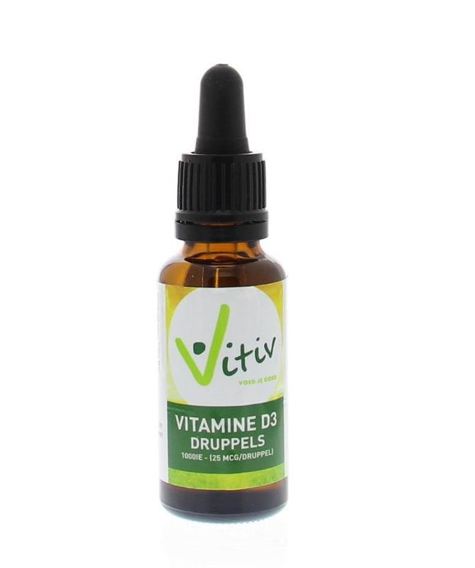 Vitiv Vitiv Vitamine D3 druppels 1000IE (25 ml)
